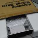 HNV 16"x12" Vanity Mirror with Lights, Hollywood Lighted Makeup Mirror with 10X Magnification, Smart Touch Control, 3 Color Dimmable LED, Square Frame Tabletop or Bathroom Dresser Mount (White)