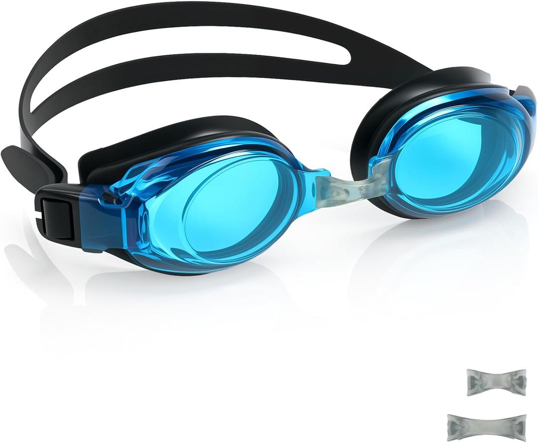 Anti-fog Swimming Goggles With a Hard Case For Adult Men Women Youth UV Protection No Leak