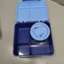 Bento Lunch Box for Kids with 8oz Soup Thermo,Kids Leakproof Lunch Food Containers with 4 Compartment,Kid Insulated Thermo Hot Food Jar for School,Trvael-Blue