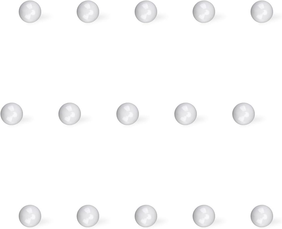 Ceramic Pearls, 3mm Ceramic Sphere Beads - 15 Pack - 3mm Size Pearls for Heat Retention in Lab Experiment, Bracelets, Necklaces, and Crafts