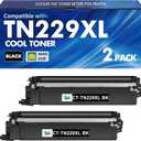 TN229XL Black TN229XLBK TN229BK Toner Cartridges: Compatible for Brother TN229 TN 229XLBK 229BK MFC-L3780CDW HL-L3220CDW HL-L3280CDW MFC-L3720CDW HL-L3300CDW HL-L3295CDW Printer (2 Pack)