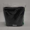 Small Trash Can Plastic Bathroom Wastebasket 3.2 Gallon Slim Garbage Container Bin with Handle for Home Kitchen Bathroom Bedroom Office, 2 Pack (Black)