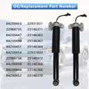 Pair Rear Shock Absorbers Compatible with 2014-2019 Cadillac CTS/ATS w Magnetic Ride Control, OE# 84230453 22931831 23146371 84230454 with Upper Mount
