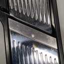 VEKAYA Mandoline Slicer for Kicthen,Adjustable Vegetable Slicer,Food Chopper,Potato Slicer,Mandolin,Tomato Slicer,Veggie Cutter,Stainless Steel Professional with Safety Gloves (Black/Silver)