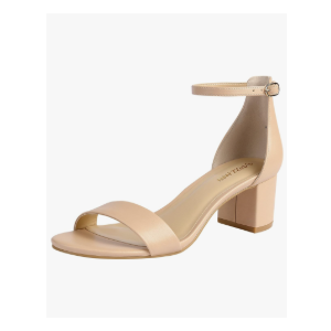 PIZZ ANNU Women's Low Block Chunky Heels Sandals Comfortable Open Toe Ankle Strap Party Dress Pump Shoes Strappy Buckle Heeled Sandal with 2 Inches Tall Thick Heel Design. Size 8.