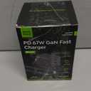 Minthouz 67W GaN Charger, 3-Port Fast Charging Power Adapter with Type-C & USB-A, for iPhone 17/16/15, iPad Pro, MacBook Air/Pro, Galaxy S25/S24, Google Pixel, Compact Travel Charger with 3.9FT Cable