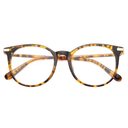 Gaoye Blue Light Blocking Glasses, Retro Round Eyewear Frame Anti Eyestrain Computer Glasses for Women Men (Tea Leopard/Transparent Lens)