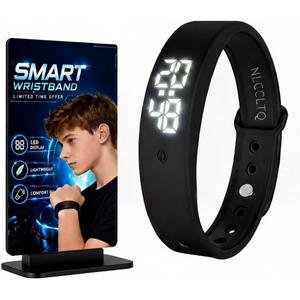 Vibrating Alarm Wristband Effective Alarm Clocks for Deep Sleepers Heavy Sleeps Wrist Silent Vibration Watch Extremely Wake up Clock Wearable Band that Won't Wake Partner for Deaf Sleeper