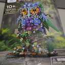 Sillbird Flower Owl Building Sets for Adults Valentines Creative Gift Ideas for Women Men Mom Her, Home Decor Display or Table Centerpieces - Buildable Floral Animals Botanical Model Collection