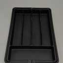 Lifewit Silverware Drawer Organizer, Expandable Utensil Tray for Kitchen, BPA Free Flatware and Cutlery Holder, Adjustable Plastic Storage for Spoons Forks Knives, 8.5-14 x 12", Black