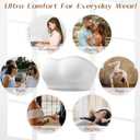 DOCUMO Women Strapless Bra Padded Bandeau Bra Non-Slip Silicone Bras (Gray, L)