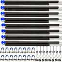 8 Universal Trampoline Enclosure Net Poles, Trampoline Poles Replacement and Hardware Fits 8 Straight Poles Round Frame