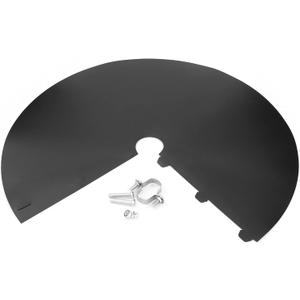 Plastic Baffle, Wrap Around Squirrel Baffle, Unique Wrap Around Guard Protects Hanging Bird Feeders, 12-18 Inch Squirrel Guard Baffle Bird Seed, Easy to Install and Durable Black(16in)