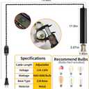 Plug-in Vintage Black Floating Pendant lamp with dimmer Switch. 19.68 feet Power Cord, Suitable for Kitchen Islands, Dining Rooms, corridors, bedrooms and Living Rooms.