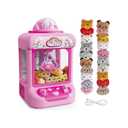 Marlrin Claw Machine for Kids, Mini Vending Machine Girls Unicorn Toys, Candy Grabber Prize Dispenser with Sound & 20 Mini Plush Toys, Electronic Arcade Game Indoor Toy for Home Party Birthday Gifts