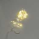 2Pack Fairy Lights Plug in, 33Ft 100 LEDs Waterproof Silver Wire Firefly Lights, Adaptor Included, Starry String Lights for Wedding Indoor Outdoor Christmas Patio Garden Decoration, Warm White