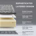 2~3In Memory Foam Mattress Topper Queen Size Extra Thick for Back Pain Relief, Breathable & Cool for Hot Sleepers, Soft Pillow Top with 8-21 Deep Pocket, Non-Slip for Adjustable Beds, Queen 60"*80"