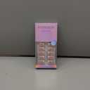 BTArtbox Press on Nails Short - White French Tip Press On Nails Square, Chrome Glazed Glue On Nails, Stick On Nails in 15 Sizes - 30 Soft Gel Fake Nail Kit, Be Elegant