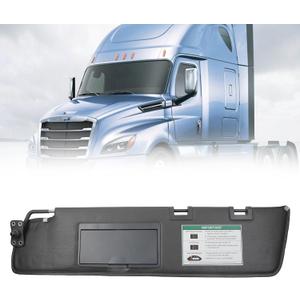 Dasbecan Left Driver Side Truck Sun Visor with Mirror Assembly w/o Wire Compatible with Freightliner Cascadia 2007-2017 (After June 2007) Replace# 924-8005
