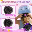 Kids Bike Helmet Set for Boys Girls Toddler Bicycle Helmet Adjustable Skateboard Helmet Protective Gear Set Knee Elbow Wrist Pads for Children Cycling, Scooter, Outdoor Sports, S: 19.6-21.3 inch