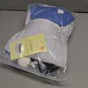 2 x Girls Halloween Costume Kids Blue Dress White Apron with Plush Rabbit Bow Hair Band Socks (7-9year)