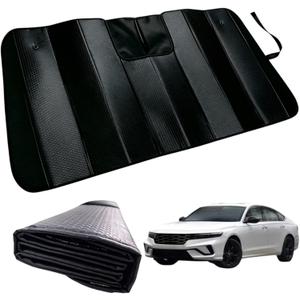 GWUSKDT Car Windshield Sunshade for Honda Accord 2023-2026, Thicken 5-Layer Bubble Aluminum Foil UV Heat Reflector Foldable Sun Visor,Front Windshield Sun Shade- Keeps Your Vehicle Cool