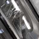 FIONE for Dodge Ram 1500 LED Headlight Assembly 2019 2020 2021 2022 Black Cover With Condenser Lens OE Style Headlamp Assemblies Right Passenger Side 68316084AD CH2503321 RT (RH)