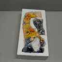 twinbling Mom Birthday Gifts-Garden Gnome Statue with Solar Lights Large Garden Sculptures Funny Triple Gnome Outdoor Patio Lawn Yard Garden Decor Gifts for Women Mom 12 in Spring Gnomes Outdoor