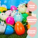 10 x JOYIN 10 Pcs Jumbo Easter Eggs Filled with Cute Stress Reliever Animal Squishy Toy for Easter Egg Hunt, Kids Party Favor, Basket Stuffers, Filling Treats, Goodie Bag Fillers, Classroom Prize Supplies
