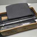 Rfiver Mobile TV Stand for 23-60 Inch LCD LED Flat/Curved Panel Screen TVs up to 88 lbs, Rolling TV Stand with Adjustable Shelf & Tilt, Portable Floor Stand on Wheels for Bedroom, Living Room, Office (Black)