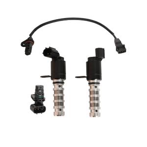 Intake & Exhaust Engine VVT Solenoid+Camshaft & Crankshaft Position Sensor, for Hyundai Santa Fe Sport/Sonata/Tucson 12-15, for Kia Forte/Optima 11-15 L4 2.0L/2.4L OE 243552G500 3935025010 2CRK0146