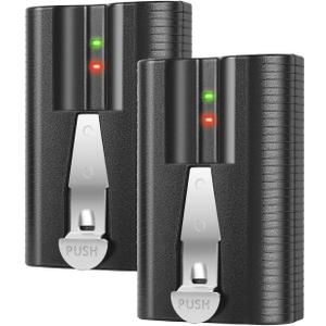 2 Packs 6040mAh 3.65V Rechargeable Batteries for Ring Doorbell 2/3/4/3 Plus, Stick Up Cam (2nd/3rd Gen), Spotlight & Peephole Cam