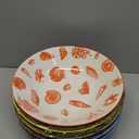 Certified International Seaside 9.25" Soup/Pasta 40oz. Bowls,Set of 6 Assorted Designs