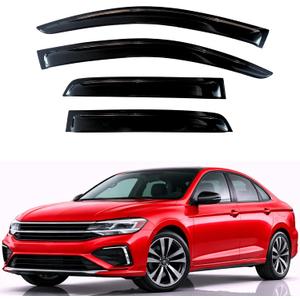 KPY Rain Guards Fit for 2019-2026 Volkswagen Jetta, Out-Channel Window Visors Vent Wind Deflectors 4PC, Car Accessories for 19-26 VW Jetta