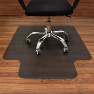 AiBOB Office Chair Mat for Hardwood Floor, 36 X 48 inches, Hard Floor Chair Mats Under Computer Desk, Easy Glide for Rolling Chairs, No Curling