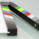 ALLZEDREAM Acrylic Directors Clapboard Film Clapper Board Cut Action Scene Slates with 2 Dry Erase Whiteboard Pens, Multicolor
