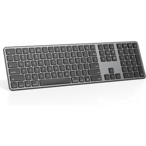 OMOTON Bluetooth Keyboard Compatible with Mac ONLY, with Numeric Keypad, Rechargeable Wireless Keyboard Compatible with MacBook Pro/Air, iMac, Mac mini/Pro