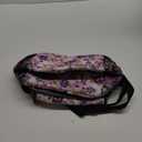 opux Lunch Bag Women Insulated, Adult Lunch Box Cooler, Flower Lunch Box, Dual Compartment Lunchbox for Work, Leakproof Double Decker Lunch Bag, Soft Lunch Pail Tote Girls Kids School, Floral Purple