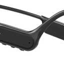 Bone Conduction Headphones, Open Ear IPX8 Waterproof Headsets Bluetooth 5.4 with Mic, Swimming Headphones 10H Playtime Wireless Earbuds for Sports, Running, Cycling (Black)