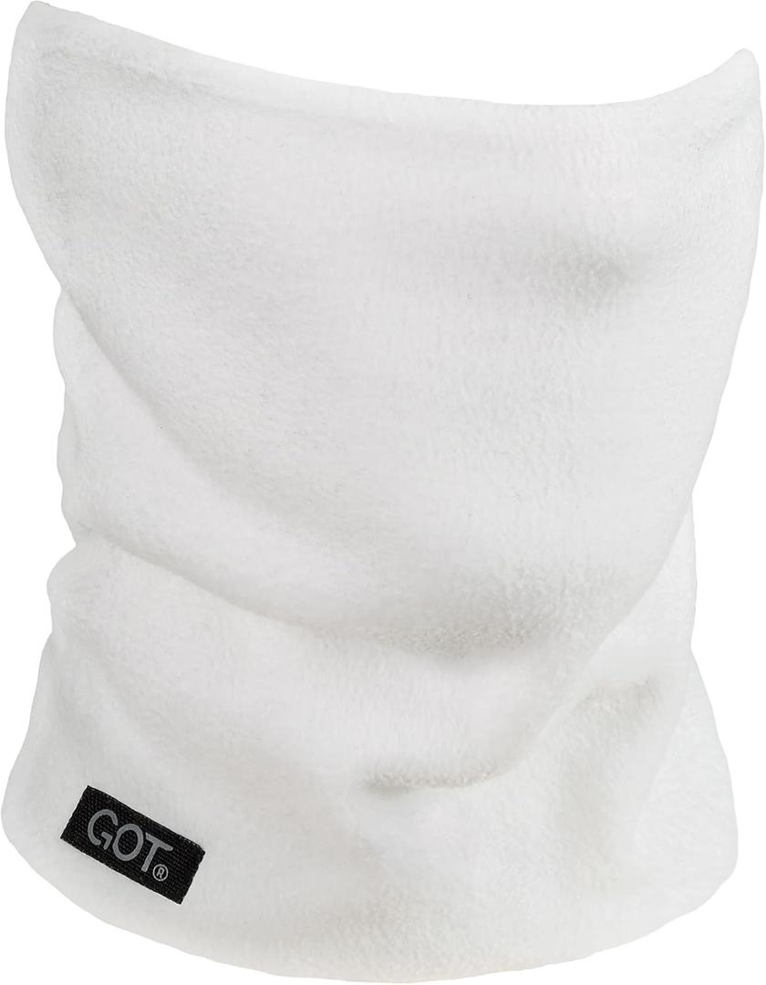 GOT Sports Polar Fleece Neck Warmer - Double-Layer Winter Ski Face Mask - Neck Gaiter Scarf for Skiing, Snowboarding, Running (Frost)