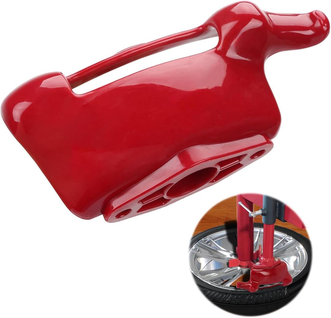 Tire Changer Duck Head, Mount Demount Duck Tool for Hunter Tire Changer, Compatible with Manual Harbor Freight Tire Changer, Strong Nylon Plastic, Red, 1 Pack