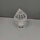 Hanging Birdcage Lantern, Metal Tealight Holder Vintage Decorative Hanging Candle Holder Lantern Centerpieces for Wedding Halloween Christmas Table Decoration