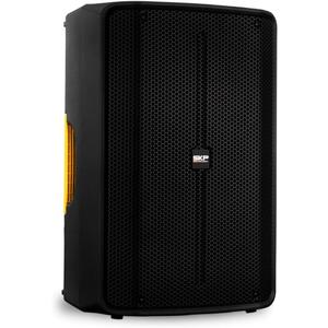 SKP PRO Audio Q10 MKII 10-Inch Portable PA System & Party Speaker, 1300W Powered Bluetooth Speaker with DSP, 3-Channel Mixer & XLR Out, Durable Active DJ Loudspeaker for Outdoor Events & Stage