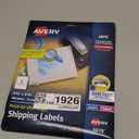 Avery Print-to-the-Edge Printable Shipping Labels, 3.75" x 4.75", Matte White, Sure Feed Technology, Laser & Inkjet Compatible, 100 Blank Labels, Great for Mailing, Branding, and More (6878)