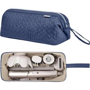 Shark Flex Style Case for Airwrap Hair Dryer Brush Revlon Hair Tools Travel Bag Carrying Case Flat Curling Iron Organizer (Navy Blue)