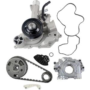 GELUOXI 5.7 Hemi Timing Chain Kit w/Oil Pump & Water Pump 53022243AF, 53021622BF, 68346912AA, 9-0750S Replacement for Dodge Ram 1500 2500 3500 V8 5.7L 2009-2015