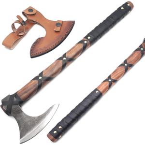 Ancilla Viking Axe Prop of Ragnar Lothbrok - Bearded Axe for Viking Cosplay, Halloween Weapon Prop - Two-Handed Tomahawk Battle Hatchet- Hand-Crafted Norse Antique for Hunting & Camping Ancilla Viking Axe Prop of Ragnar Lothbrok - Bearded Axe for Viking Cosplay, Halloween Weapon Prop - Two-Handed Tomahawk Battle Hatchet- Hand-Crafted Norse Antique for Hunting & Camping
