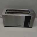 Mueller UltraToast Full Stainless Steel Toaster 4 Slice, Long Extra-Wide Slots for Bagels and Waffles, 6 Browning Levels, LED Display, Cancel/Defrost/Reheat Functions & Removable Tray, Kitchen Gadgets