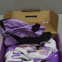 Adjustable Ice Skates for Kids Girls Ages 3-12, 4 Size Ice Skating Shoes, Girls Ice Skates with Blades for Outdoor and Rink, for Beginner Toddler (Sizes 9C-6Y)