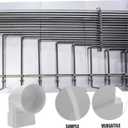 Veemoon Plastic Drain Pipe Adapter for Rain Gutter Downspout 2-Pack Square to Round Downspout Connector for Residential and Villa Water Drainage Easy Installation Weather Resistant